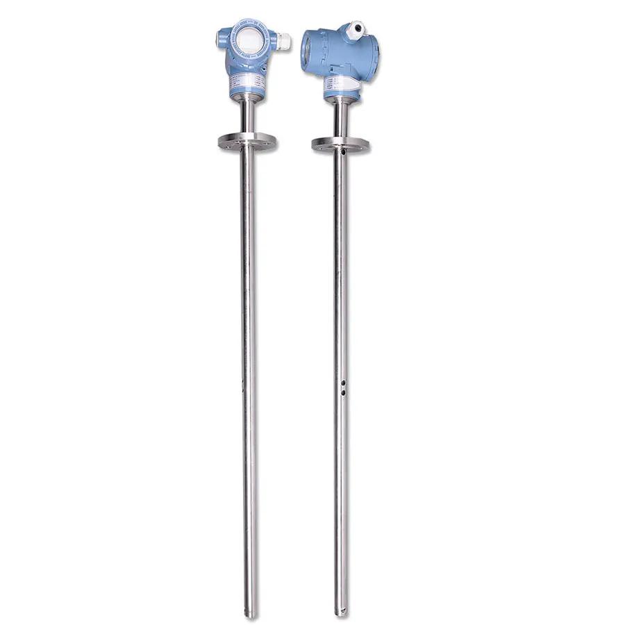 This image shows multiple capacitive level sensors, suitable for various liquid level measurement needs, offering high precision and a wide range of applications.
