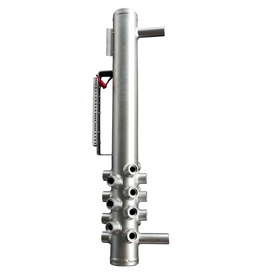 Vertical stainless steel electrode water level sensor with multiple measuring electrodes, suitable for water tanks and industrial vessel level monitoring.