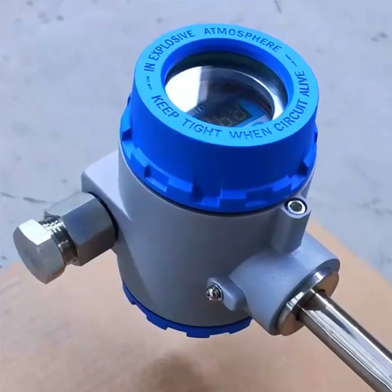 This image shows a float type water level meter, suitable for water level monitoring systems, with a digital display to ensure high precision and reliability in water level monitoring.