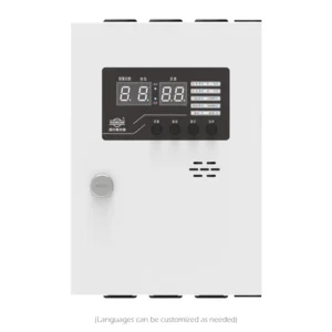 Wall-mounted gas detector controller for industrial combustible gas monitoring