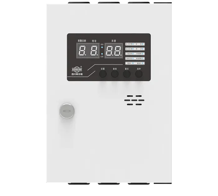 Wall-mounted gas detector controller for industrial combustible gas monitoring