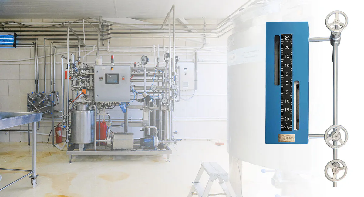 boiler water level gauge installed for real time water level monitoring