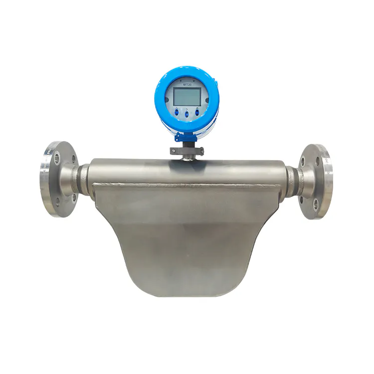 Coriolis mass flow meter with digital transmitter for liquid and gas measurement