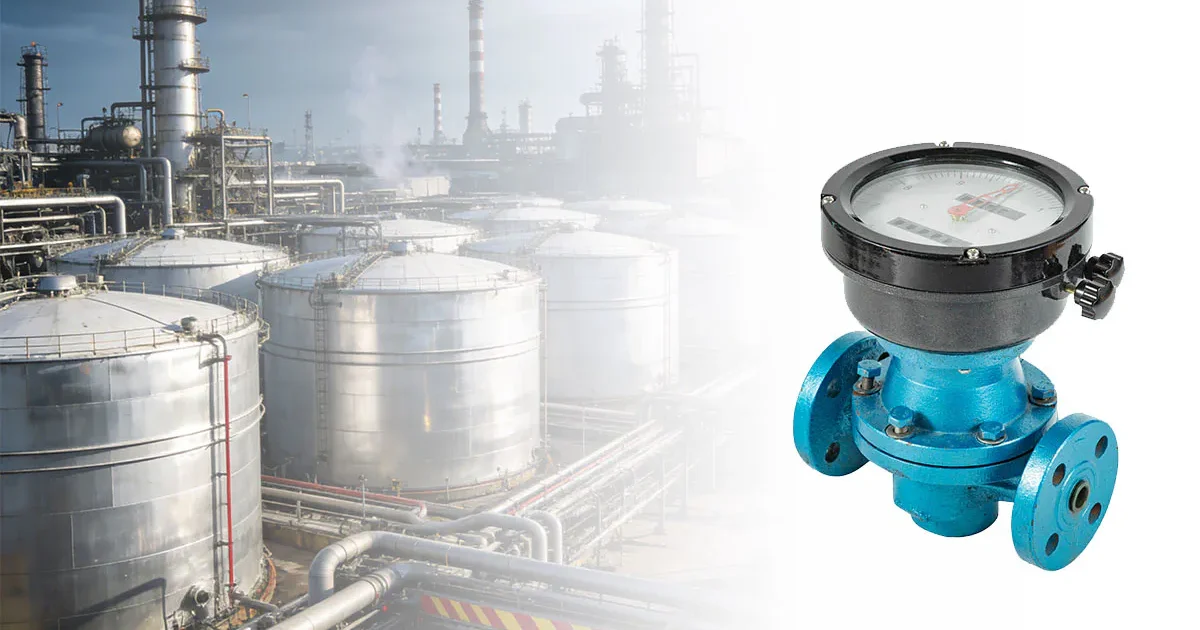 مقياس تدفق التروس البيضاوي لقياس تدفق السوائل الصناعية في أنظمة الخزانات وخطوط الأنابيب