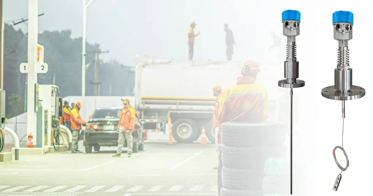 Transmisor de nivel por radar de onda guiada para el control de depósitos de combustible y almacenamiento de aceite