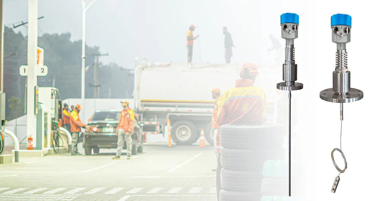 Transmisor de nivel por radar de onda guiada para el control de depósitos de combustible y almacenamiento de aceite