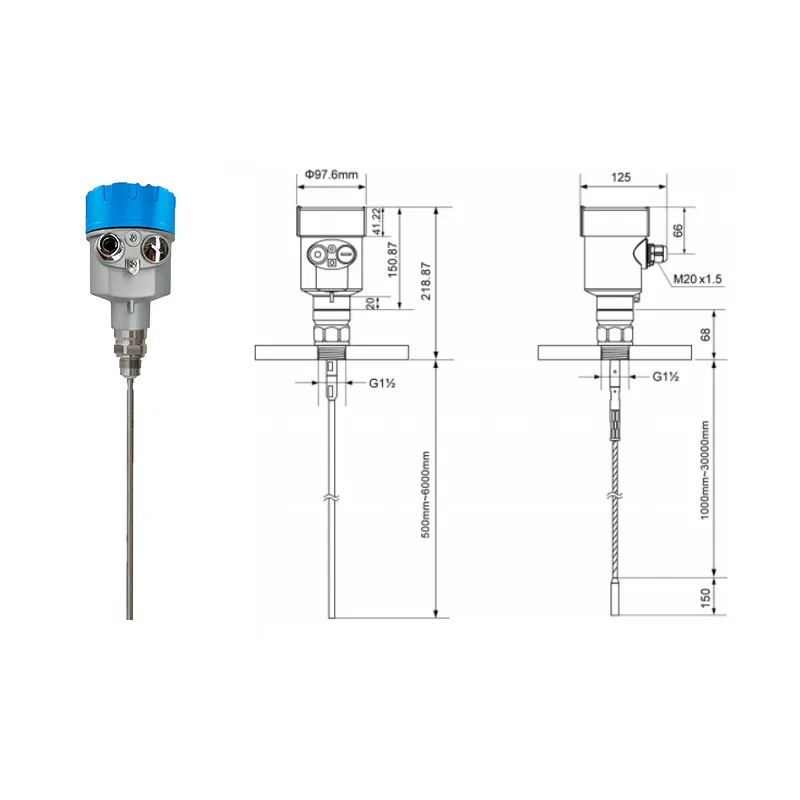 Guided wave radar interface level transmitter for oil water separation
