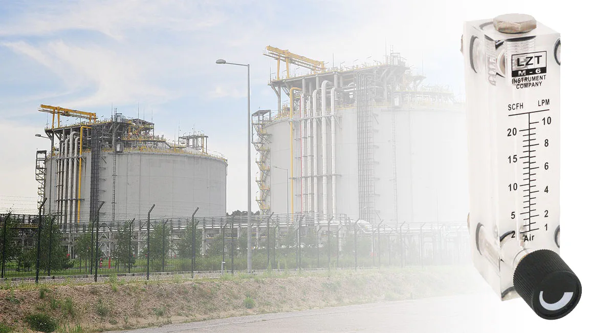 Débitmètre rotamétrique Instrava pour la mesure du débit d'air et de gaz dans les réservoirs de stockage industriels