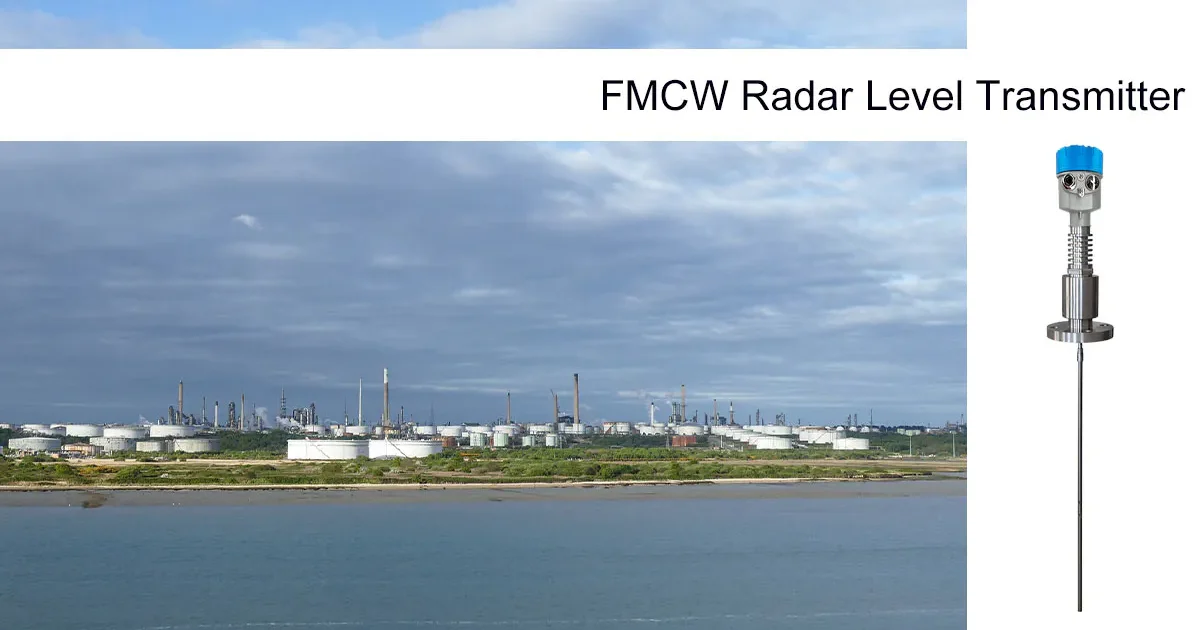 FMCW radar level transmitter manufacturer for industrial tank measurement