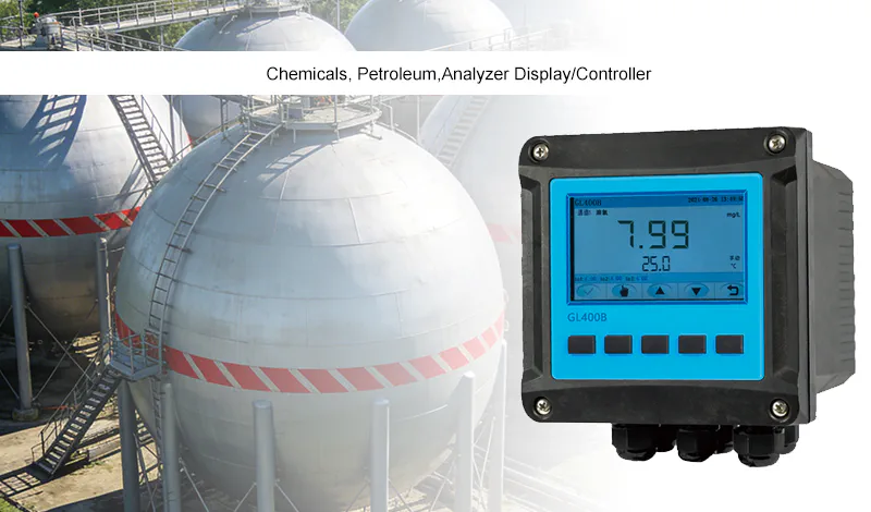 Online analyzer display controller for chemical and petroleum industry