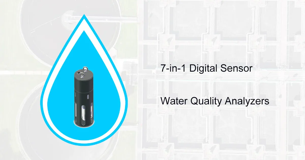 7-in-1 digital water quality sensor for multiparameter water analysis