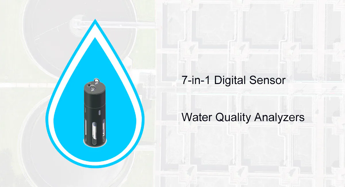 7-in-1 digital water quality sensor for multiparameter water analysis