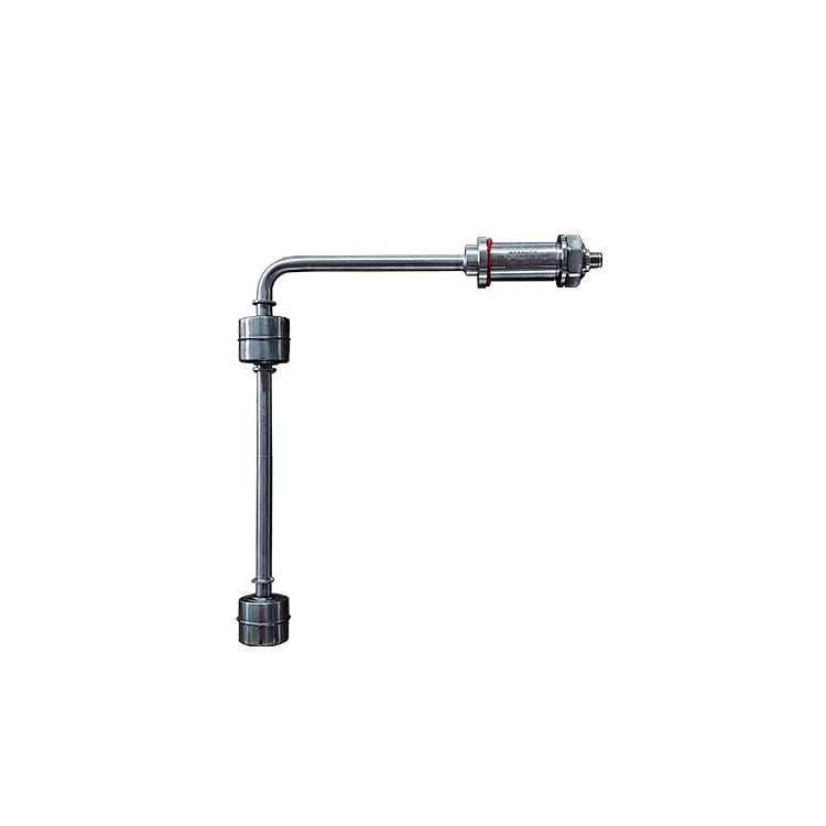 Side mounted float level switch for tank level monitoring