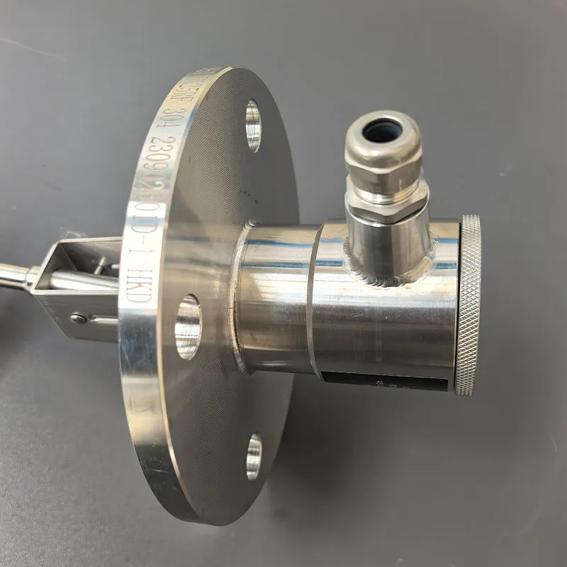 Stainless steel liquid level switch with flange mounting for industrial applications