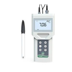 Portable digital pH meter PH200 with glass electrode probe