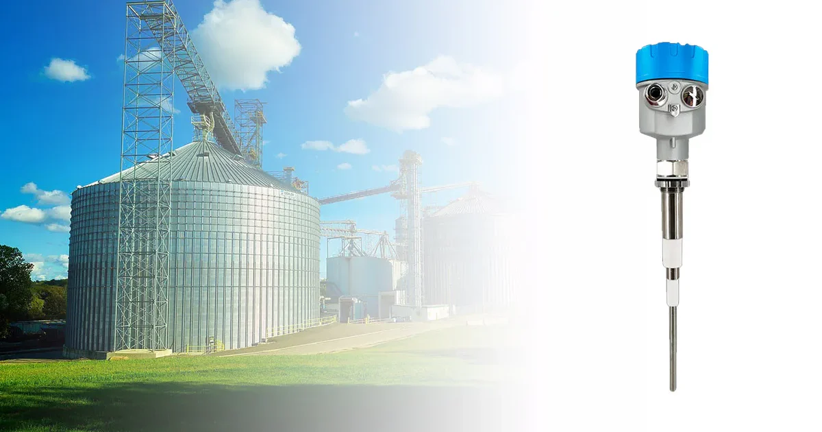 RF admittance level switch, used in industrial-level liquid detection systems.