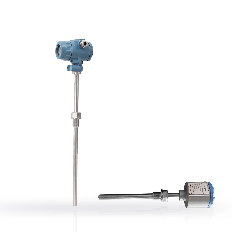 Industrial temperature transmitter with probe.