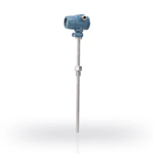 Industrial temperature transmitter with stainless steel probe for liquid and gas measurement