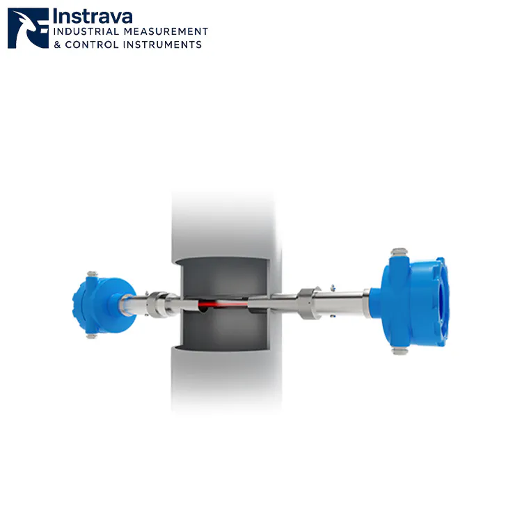 Penganalisis gas proses laser in-situ untuk memantau emisi dalam proses produksi industri.