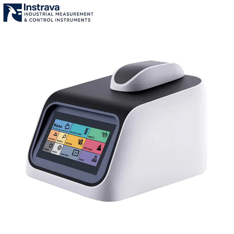 Ultramicro spectrophotometer for DNA RNA and protein analysis with touchscreen interface