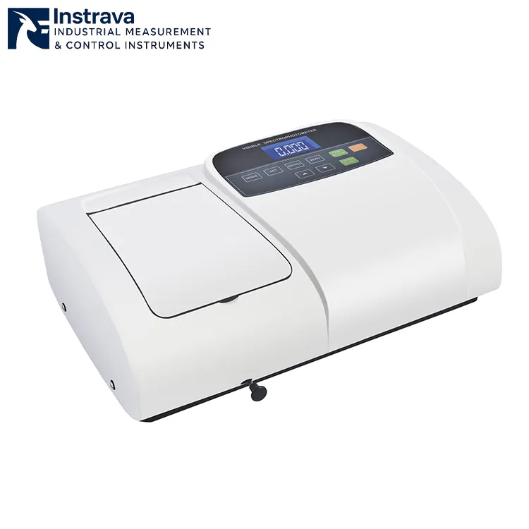 Visible spectrophotometer machine for optical analysis.