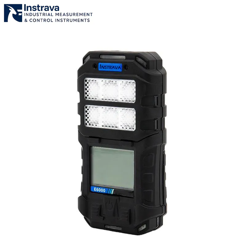 Instrava E6000 industrial multi gas detector used for monitoring gas concentrations in industrial environments.