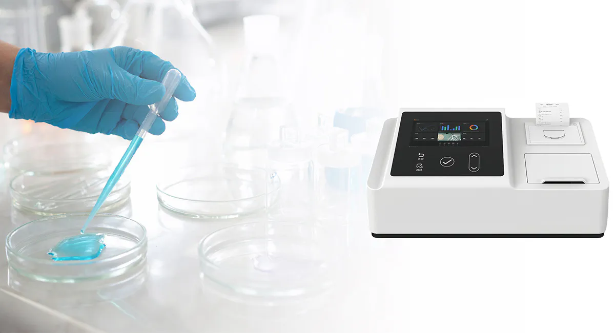 Compact and portable pH meter with digital display for liquid testing.