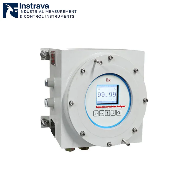 Analizador de gases antideflagrante con indicación precisa de la concentración de gas.