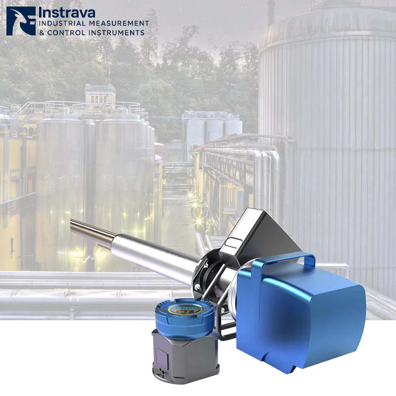 Laser gas analyzer installed in industrial factory for online flue gas and process gas monitoring