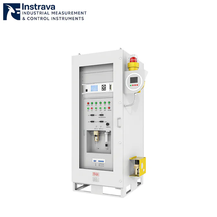 Penganalisis gas online industri untuk pemantauan emisi gas rumah kaca dan pengukuran berkelanjutan.