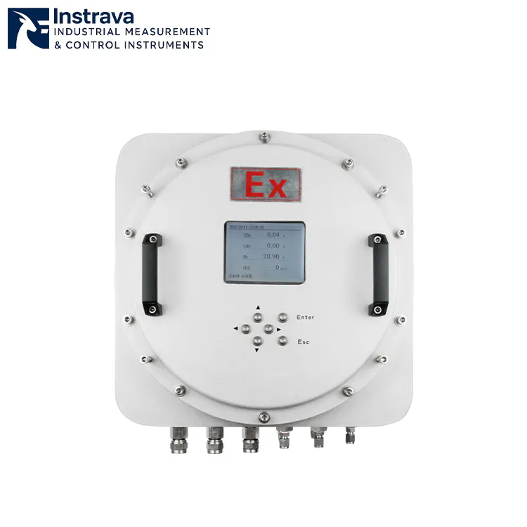 Penganalisis gas TDLAS online untuk pemantauan emisi gas rumah kaca industri, mendukung pengukuran CO2, CH4, dan O2 secara terus-menerus.