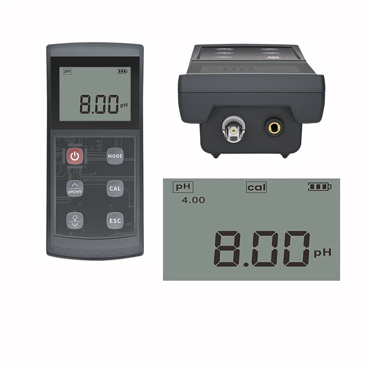 portable conductivity meter with digital display for accurate water conductivity measurements.