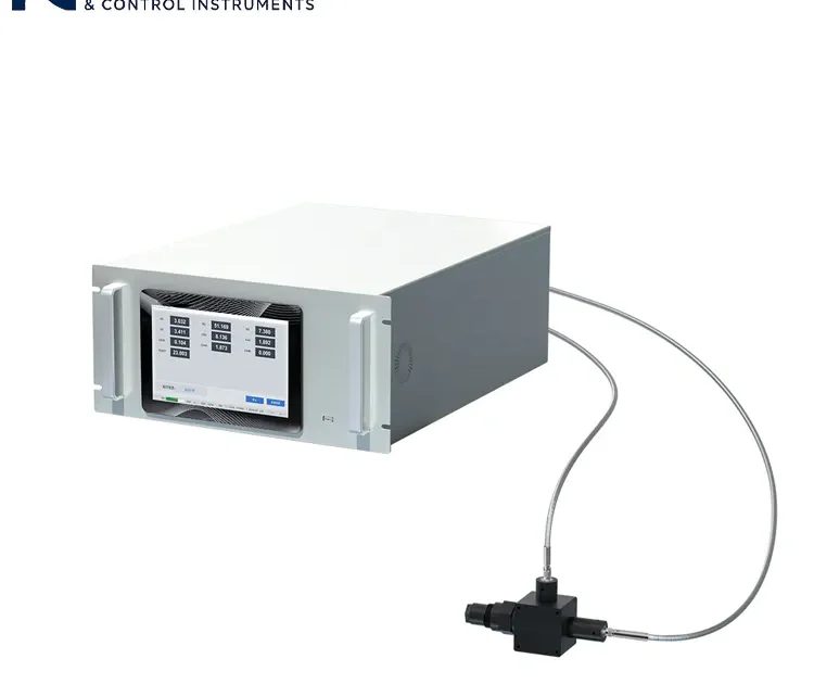 Dispositivo analizador de gases Raman para la monitorización continua en línea de múltiples gases industriales.