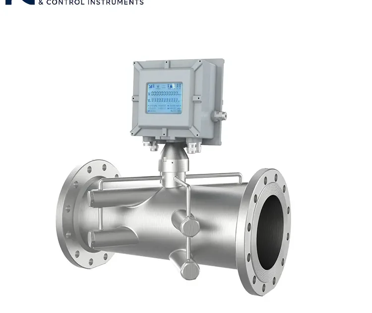 Caudalímetro ultrasónico industrial de gas para la supervisión de gasoductos y gasoductos de antorcha.
