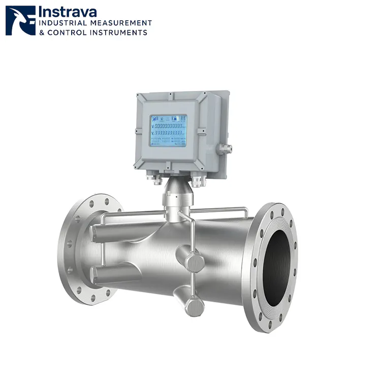 Caudalímetro ultrasónico industrial de gas para la supervisión de gasoductos y gasoductos de antorcha.