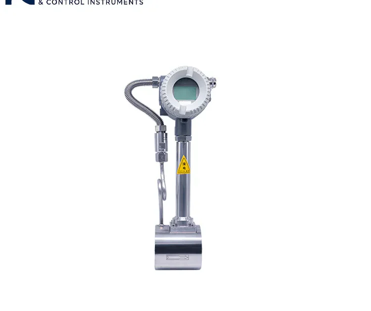 Caudalímetro industrial de vórtice con pantalla LCD para medición de caudal de gas