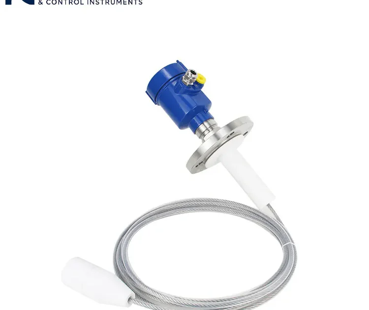 Transmisor de nivel de agua con sonda de cable, sensor de nivel para tratamiento de aguas y control de nivel de depósitos