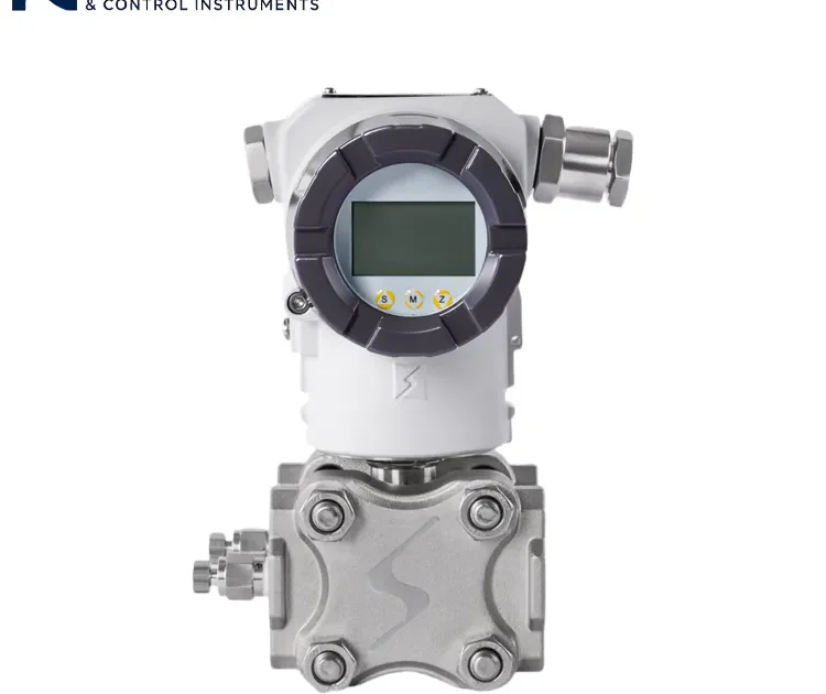 Transmisor de presión diferencial inteligente y compacto que incorpora un módulo sensor totalmente de acero inoxidable y un cabezal de visualización digital.