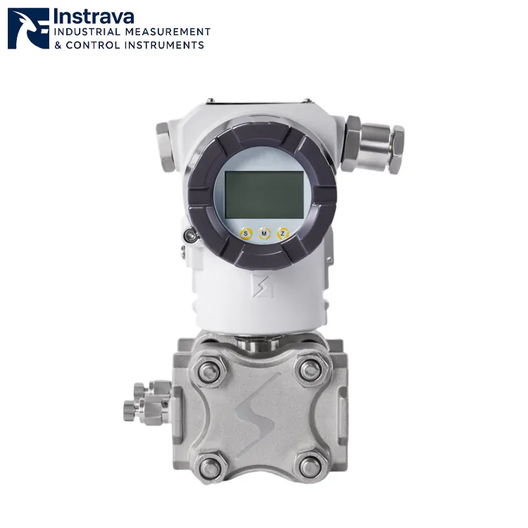 เครื่องส่งสัญญาณความดันต่างแบบกะทัดรัดอัจฉริยะ พร้อมโมดูลเซ็นเซอร์สแตนเลสทั้งหมดและหัวแสดงผลดิจิทัล.