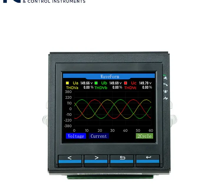 Medidor de energía multifunción para el control de la potencia industrial y la medición de la energía