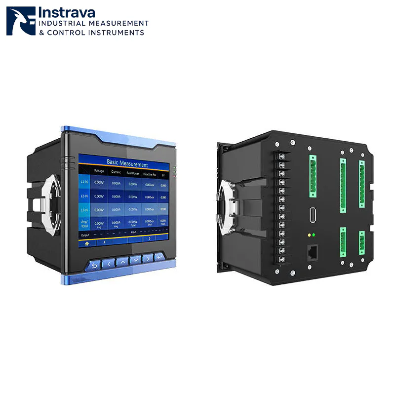 Analizador de potencia inteligente 0,2S, analizador multifunción de calidad eléctrica, dispositivo de monitorización de potencia industrial montado en panel
