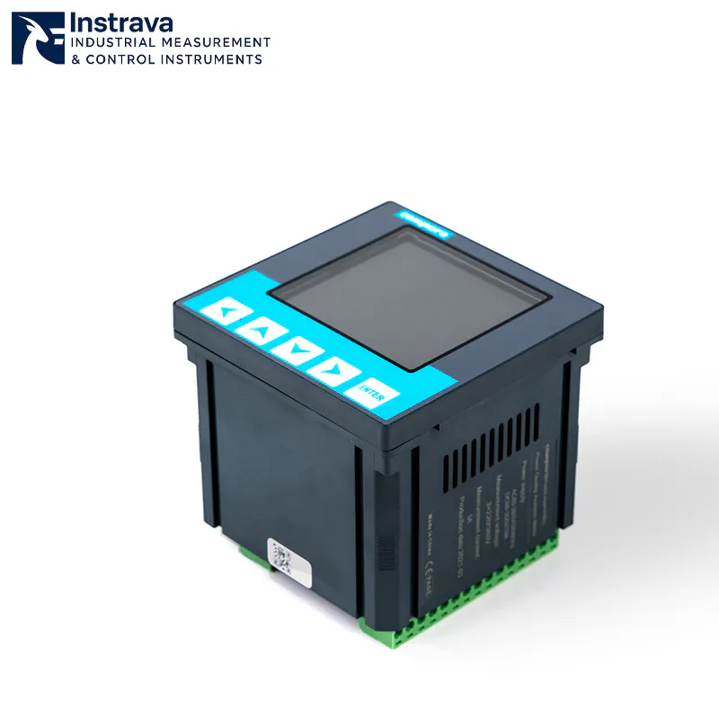 digital three phase power quality analyzer with display for energy management