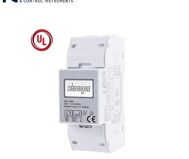 Contador de energía monofásico en carril DIN con certificación UL para el control de la energía residencial y comercial