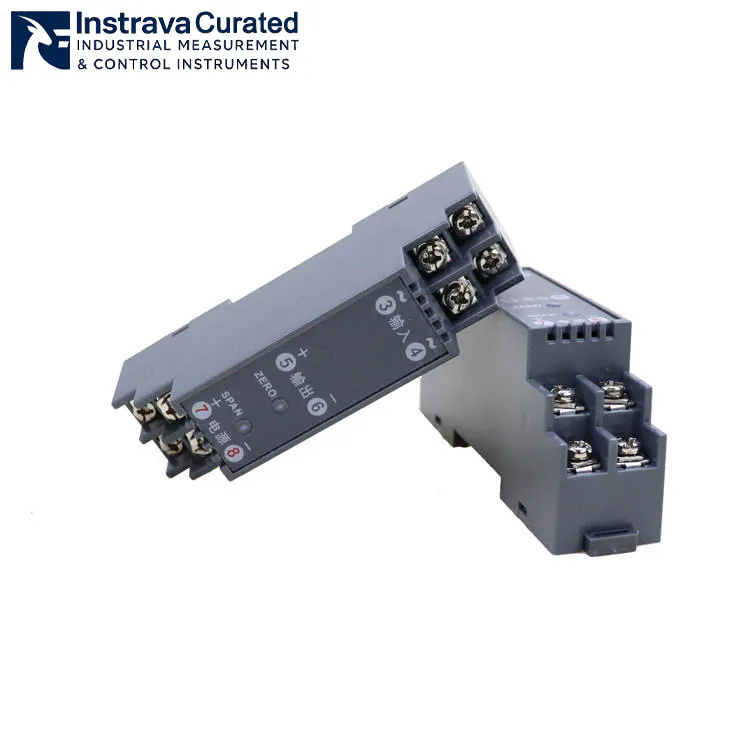 AC current transmitter DIN rail mounted 4-20mA signal converter for industrial current monitoring