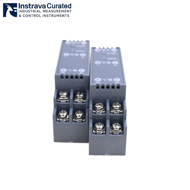 DIN rail mounted AC current transmitter for industrial automation systems