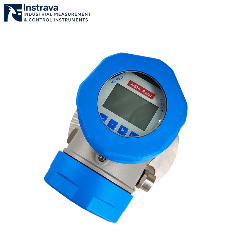 เครื่องส่งสัญญาณระดับเรดาร์ความถี่สูง 80GHz พร้อมอินเทอร์เฟซจอแสดงผลดิจิทัล LCD อัจฉริยะ.