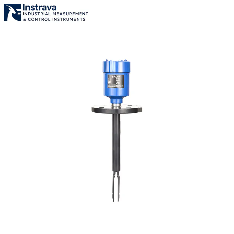 Anti-corrosion coated tuning fork level gauge with special black-coated probe, specifically designed for measuring highly corrosive chemical media.