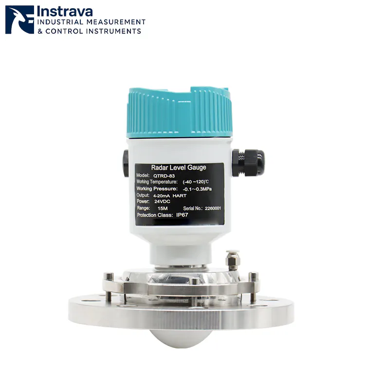 เครื่องส่งสัญญาณระดับเรดาร์อัจฉริยะสำหรับอุตสาหกรรม QTRD-83 เหมาะสำหรับการตรวจสอบระดับของเหลวเคมีชนิดละเอียด.