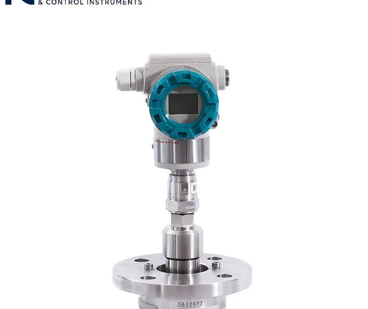 Integrated capillary remote seal flange pressure transmitter with flange diaphragm seal and direct-connected capillary, for industrial process pressure/level monitoring applications