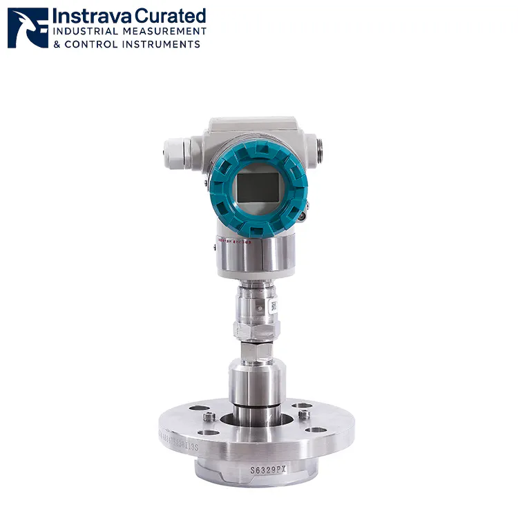 Integrated capillary remote seal flange pressure transmitter with flange diaphragm seal and direct-connected capillary, for industrial process pressure/level monitoring applications